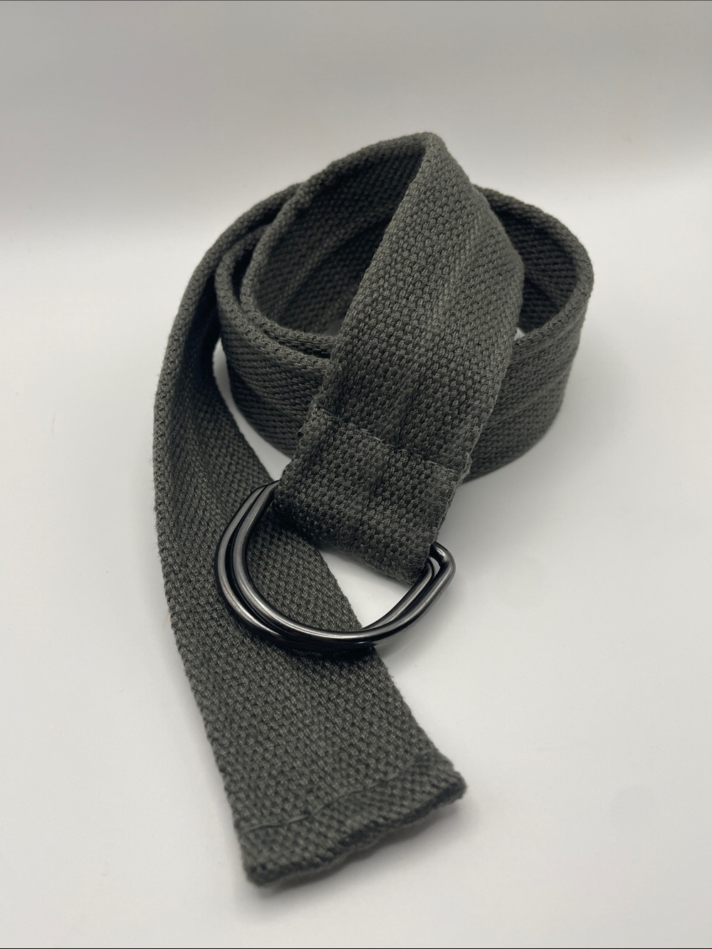 Boys Canvas Belt (approx. 34” long not including the buckle) Grayish Green